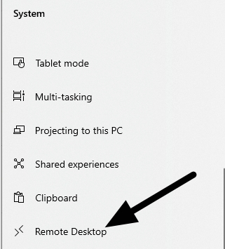  فعال کردن دسک تاپ از راه دور 