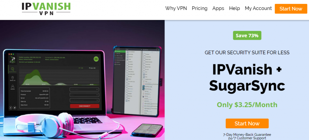   IPVanish وب سایت 