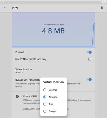   مرورگر Opera VPN 