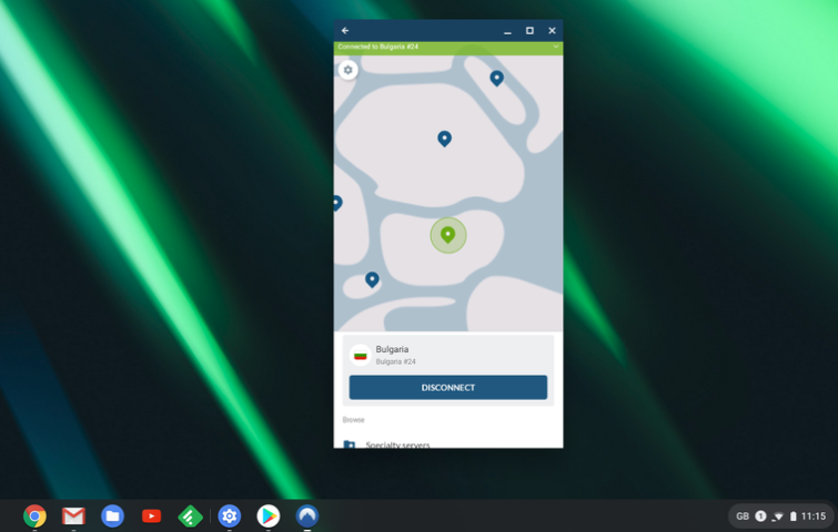  برنامه Android NordVPN 