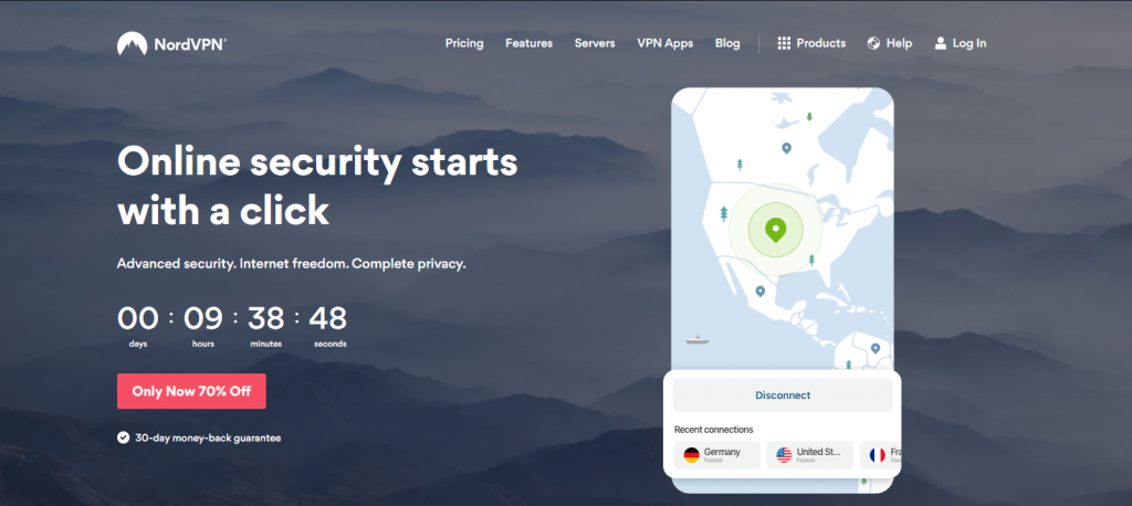 وب سایت NordVPN
