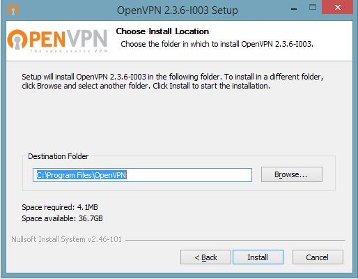   OpenVPN را فشار دهید 4 