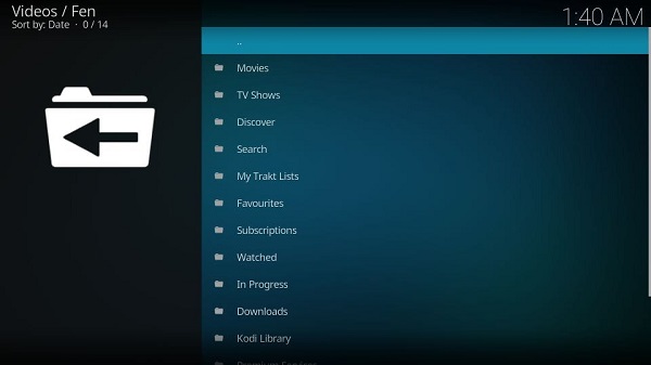   Fen-kodi-addon "width =" 600 "height =" 337 "srcset =" // 144839-418331-2-raikfcquaxqncofqfm.stackpathdns.com/wp -content / uploads / 2020/08 / Fen-kodi-addon.jpg 600w ، //144839-418331-2-raikfcquaxqncofqfm.stackpathdns.com/wp-content/uploads/2020/08/Fen-kodi-addon-300x169. jpg 300w "size =" (max-width: 600px) 100vw، 600px "/> 

<p> FEN یک افزودنی خوب برای Kodi با بخشهایی مانند فیلم ، نمایش های تلویزیونی ، کشف ، لیست تراکت ، لیست تماشا ، در حال انجام است ، و موارد دیگر. </p>
<p>  Discover بخش جدیدی است که به شما کمک می کند فیلم ها یا نمایش های تلویزیونی را با توجه به سلیقه ژانر خود پیدا کنید. این لینک های عالی دارد و بسیاری از آنها عالی کار می کنند . </p>
<p>  مخزن: Tiki Peter Cost </p>
<p>  منبع: https://tikipeter.github.io/ouvern19459257] توسعه دهنده: Tiki </p>
<h3 id=
