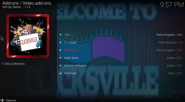   clicksville-kodi-addon "width =" 600 " height = "333" srcset = "// 144839-418331-2-raikfcquaxqncofqfm.stackpathdns.com/wp -content / uploads / 2020/08 / clicksville-kodi-addon.jpg 600w ، // 144839-418331-2-raikfcquaxqncofqfm .stackpathdns.com / wp-content / uploads / 2020/08 / clicksville-kodi-addon-300x167. jpg 300w "size =" (max-width: 600px) 100vw، 600px "/> 

<p> ClickSville افزونه ویدئویی است که از مخزن آخرین قلمرو می آید و دارای بخشهای زیادی از جمله منطقه واقعی تخریب و non-debrid. [19659003] برای دسترسی به محتوای رایگان ، می توانید ناحیه Non-Debrid یا بخش "لینک رایگان" را انتخاب کنید. در واقع ، دسته پیوندهای رایگان نسبت به سایر بخشها به خوبی کار می کند. </p>
<p>  شما می توانید دسته های دیگری مانند Marvel vs. DC ، Sports Zone (نیاز به RD) ، Fitness Guru ، فیلم های علمی تخیلی و موارد دیگر را پیدا کنید. </p>
<p>  Repo: Last Kingdom Repository </p>
<p>  URL منبع: https://pedrokingdom.com/repo marge19459257] مهم: این لیست ترکیبی از افزودنیهای رسمی و غیررسمی Kodi است. برخی از این افزودنی ها از نظر جغرافیایی محدود هستند و برای این موارد ممکن است داشته باشید به VPN نیاز دارید که از Kodi پشتیبانی کند. </p>
<p>  در اینجا لیستی از 5 بررسی برتر VPN بیش از 150+ VPN وجود دارد من نه تنها از Kodi پشتیبانی می کنم بلکه ویژگی های مهمی را در اختیار کاربران آنها قرار می دهم </p>
<p> با 31 روز ضمانت برگشت پول برای Kodi دریافت VPN </p>
<h2 id=