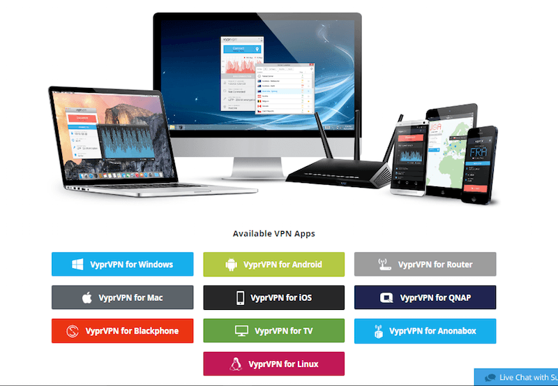   وب سایت Vyprvpn 
