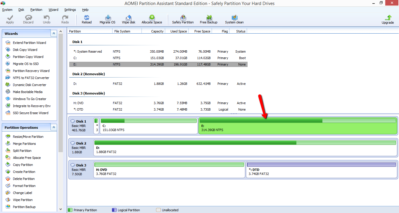  Aomei Partition Wizard 
