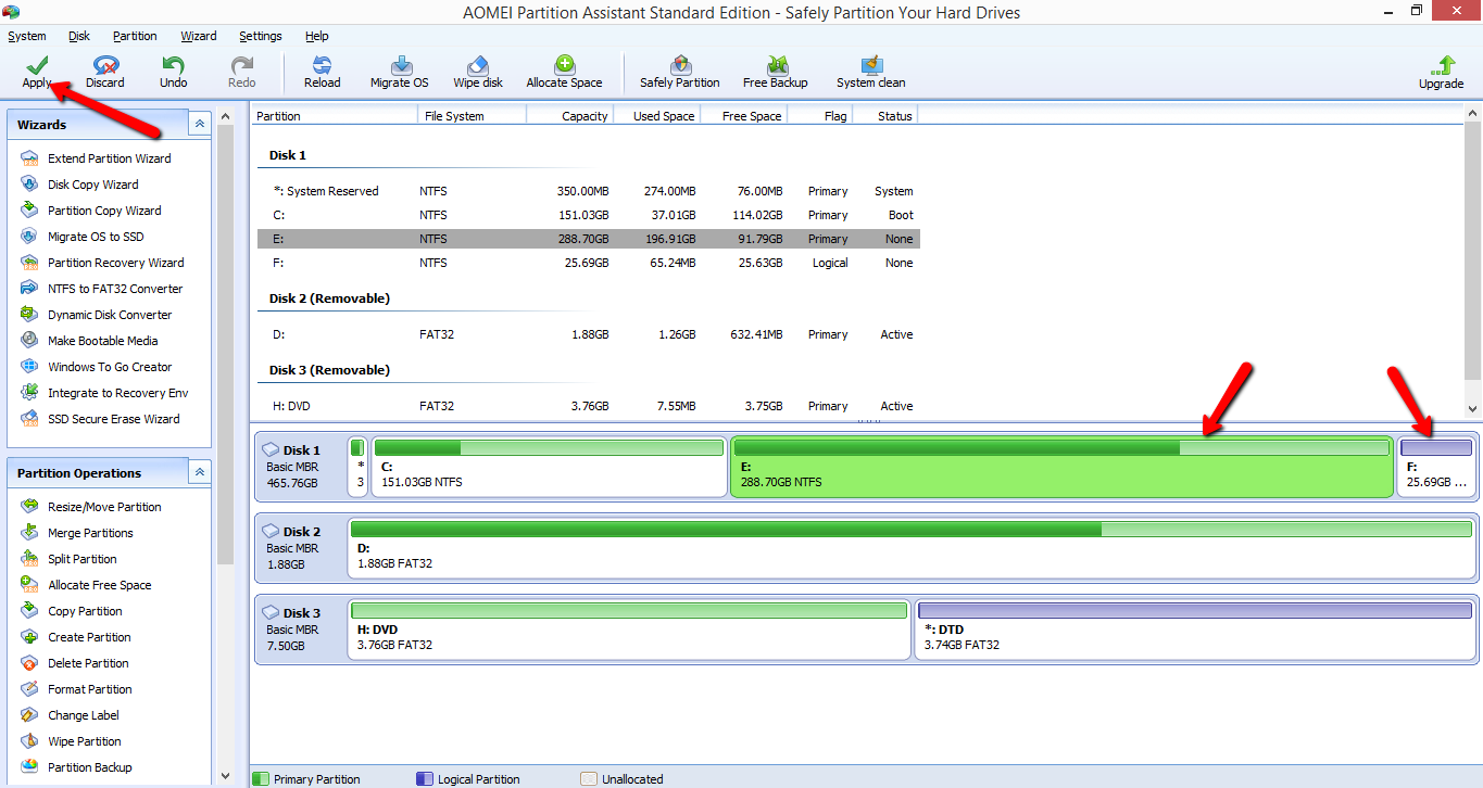   دستیار پارتیشن AOMEI  create_partition _-_ resize_ -_apply.png 