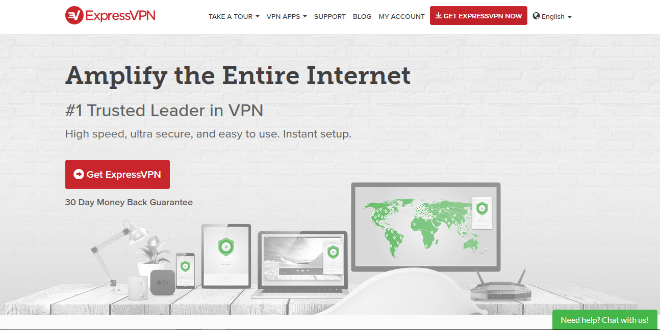   وب سایت ExpressVPN 