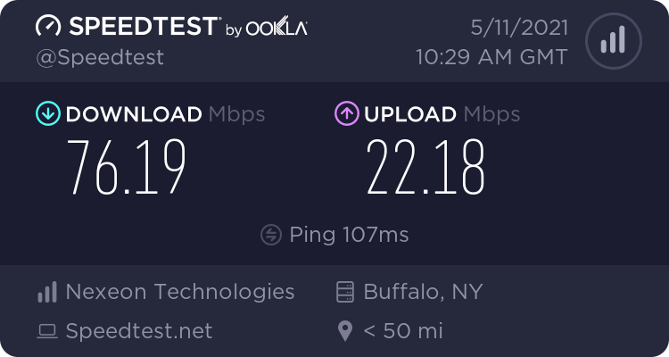   r / vpnreviews - Surfshark on Connexion 175 M bps 